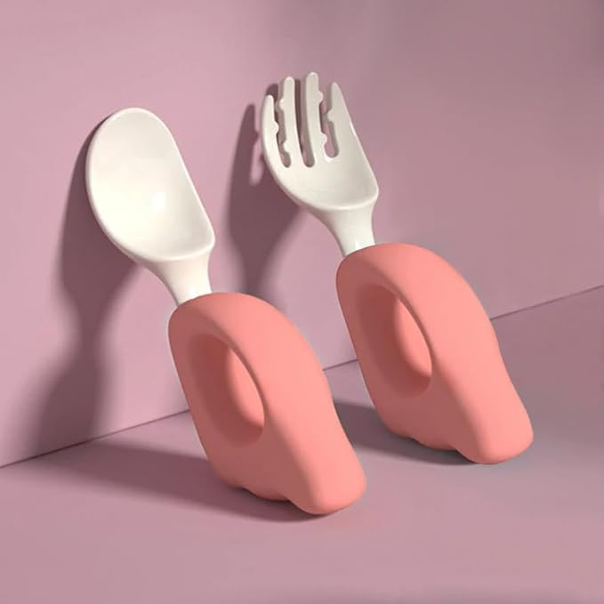 CUILLERE BEBE - LittleUtensils™ - Rose
