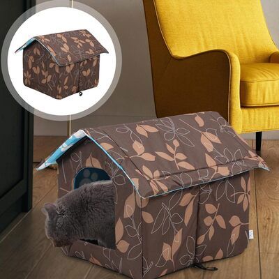 Niche pour Chat Extérieur - OutdoorCatHouse™ - Marron