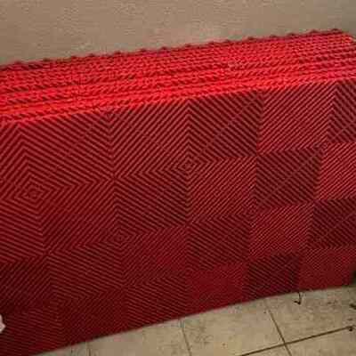 Dalle de Sol Garage - GarageFloorMat™ - Rouge