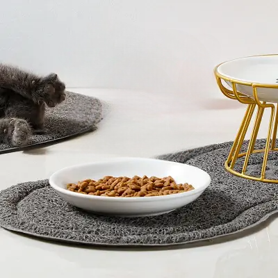Gamelle Chat - CeramicRaisedCatBowl™ - Doré