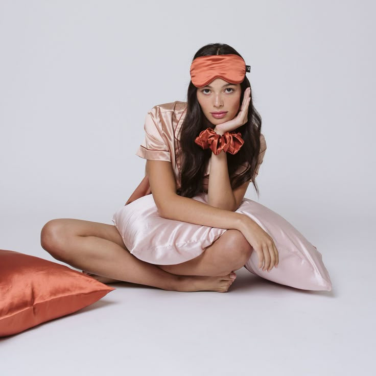 Masque de Sommeil - SilkDreamer™ - Rouge