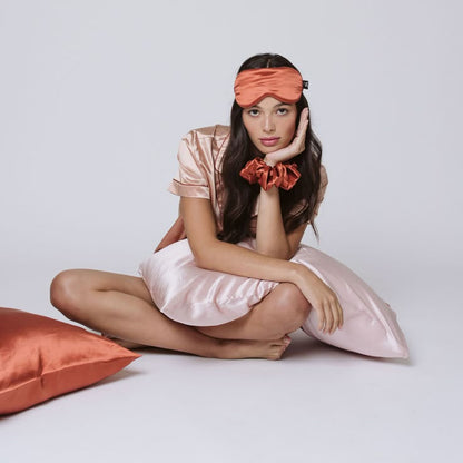 Masque de Sommeil - SilkDreamer™ - Rouge