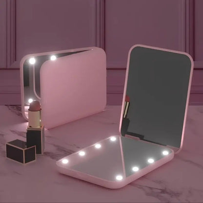 Miroir de Poche - GlowMiniMirror™ - Rose