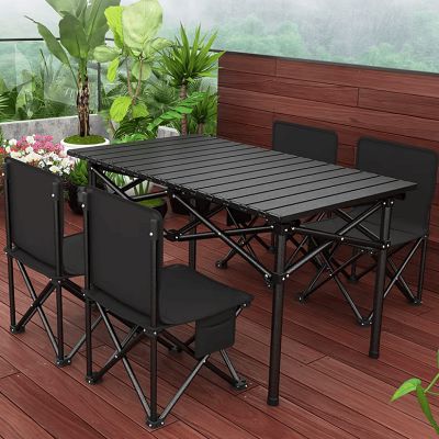 Table camping pliante	- CampingFoldingTable™ - Noir
