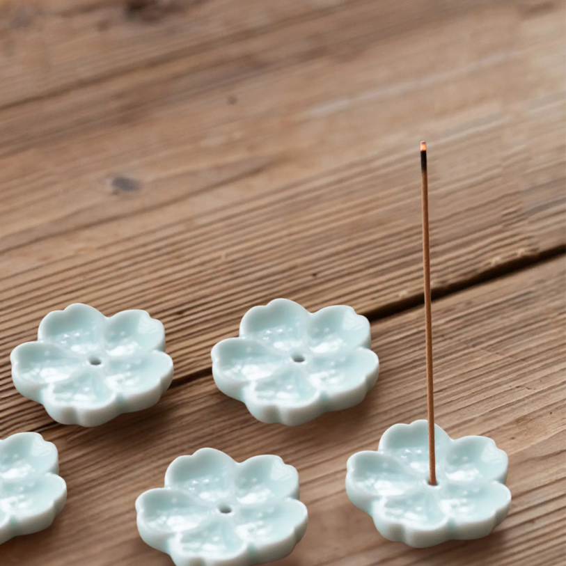 Porte Encens - SakuraZen™ - Blanc Givré