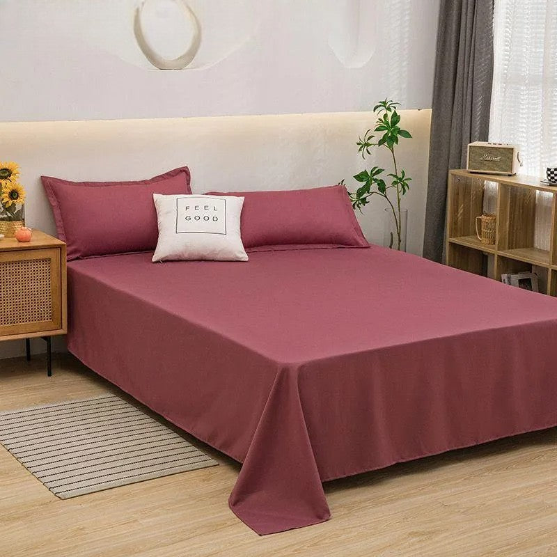 Drap Housse - LinoSoftSheet™ - Prune