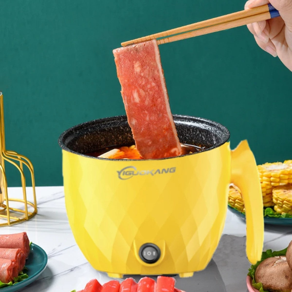 Cuiseur à Riz - RiceNGo™ - Jaune Simple