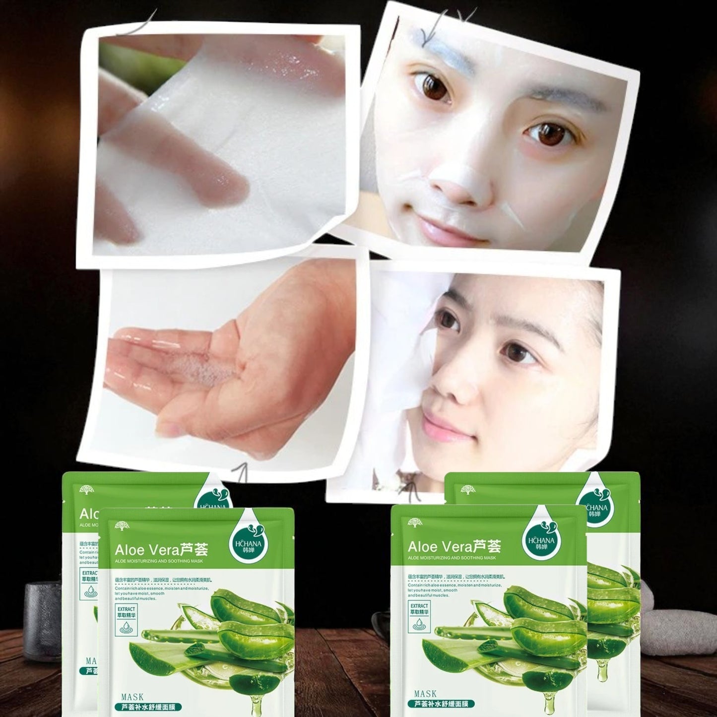 Masque Facial - GlowSkinSheet™ - Aloe Vera