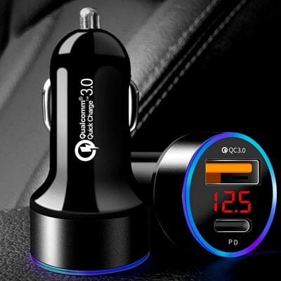 Bluetooth pour la voiture - LedCarCharger™ - Noir