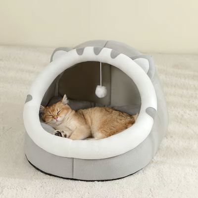 Niche pour Chat - CozyCatBed™ - Gris