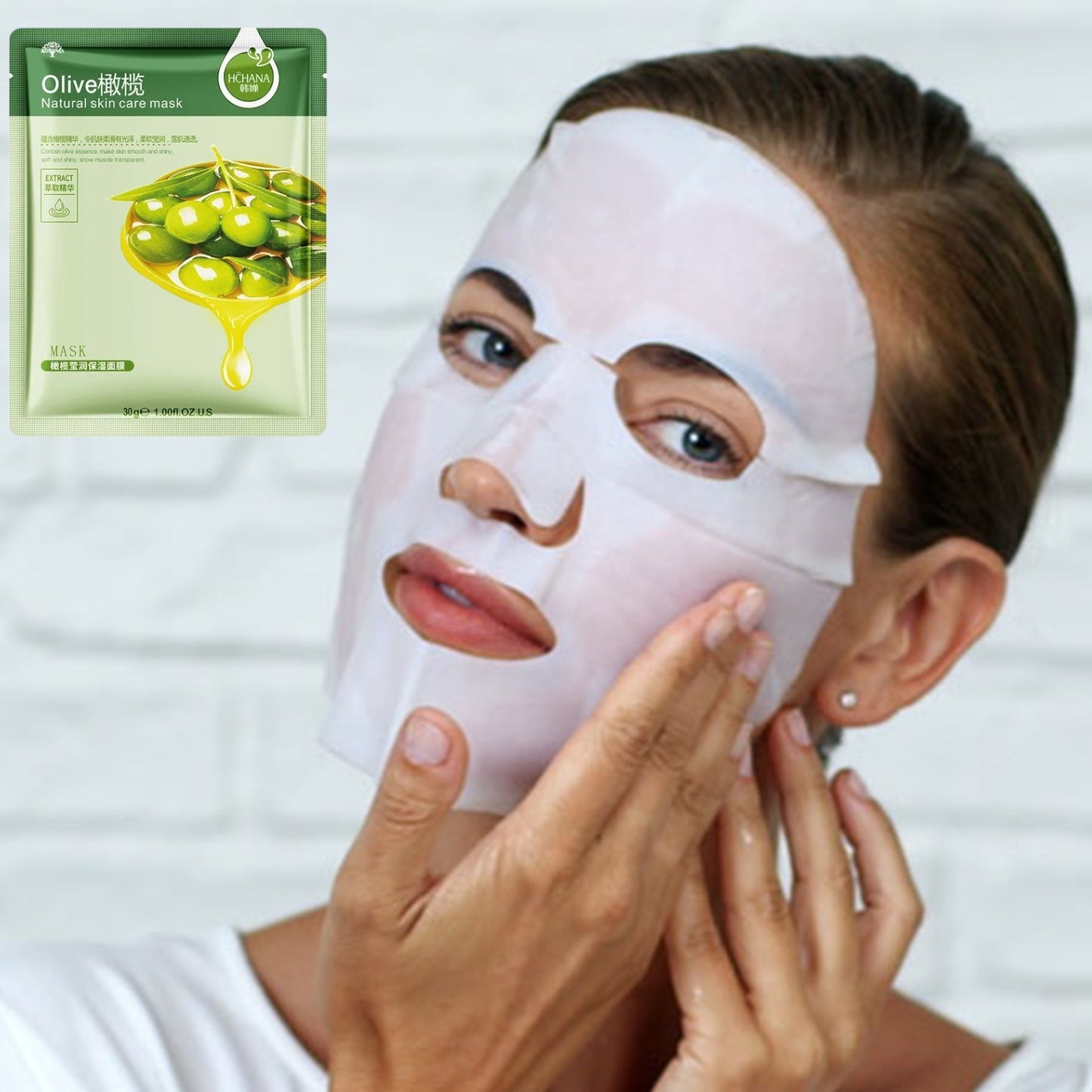 Masque Facial - GlowSkinSheet™ - Olive