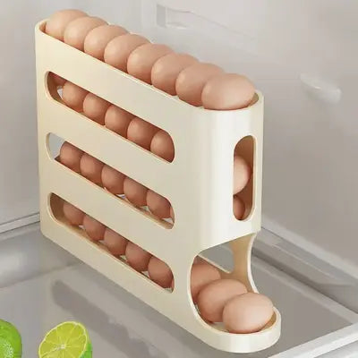 rangement oeufs - RollingEggRack™ - Jaune