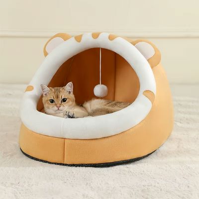Niche pour Chat - CozyCatBed™ - Jaune