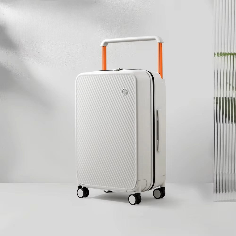 Valise de Voyage - WideRollTravelCase™ - Blanc Fumé
