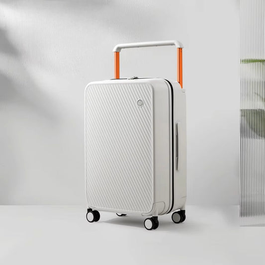 Valise de Voyage - WideRollTravelCase™ - Blanc Fumé