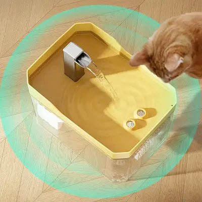 Fontaine A Eau Chat - CatAutomaticWaterFountain™ - Jaune