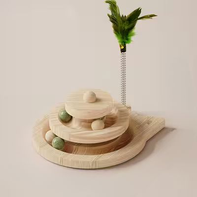 Jouet en Bois - SpinningCatToy™ - Chat