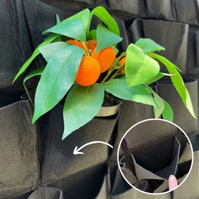 Jardin Vertical - PocketsWallPlanter™ - Noir