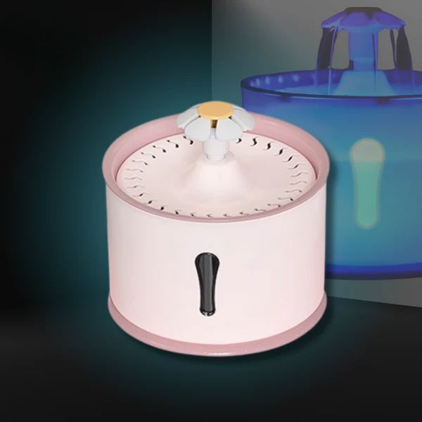 Fontaine à Eau pour Chat - CatLEDFountain™ - Rose
