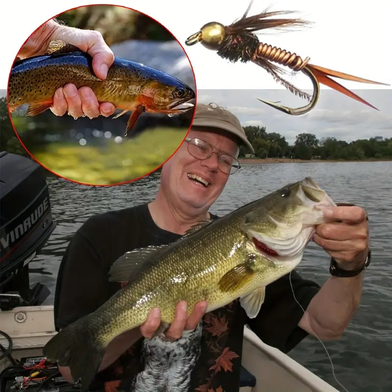 Mouches de Pêche - FlyHook™ - Nymphe à Tête en Laiton