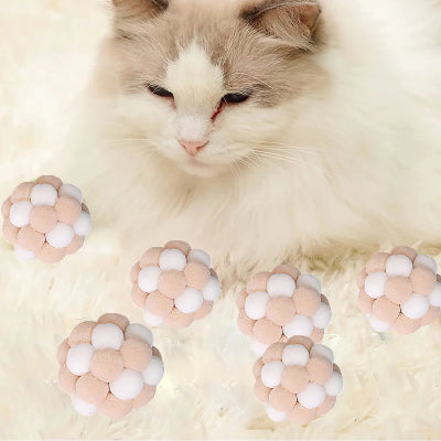 Balle pour Chat - JingleChase™ - Blanc Rose
