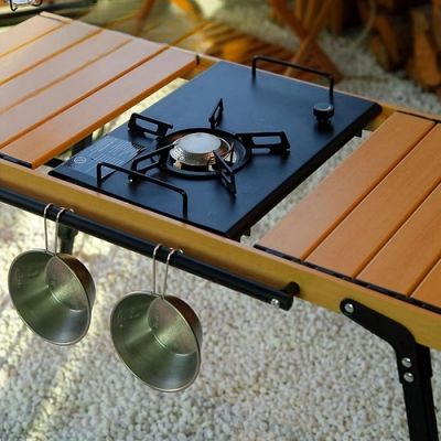 Réchaud à gaz camping - CampGasStove™ - Noir