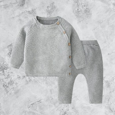Pyjama coton bebe - BabyClothesSets™ - Gris