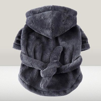 Peignoir pour Chien - DogBathrobe™ - Gris