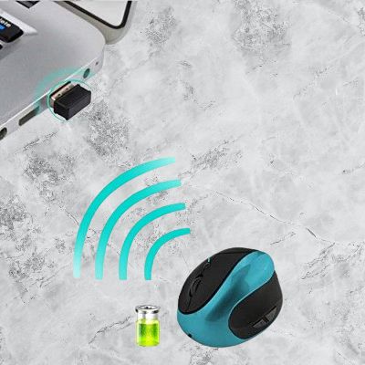 Souris ergonomique sans fil - ErgonomicMouse™ - Vert