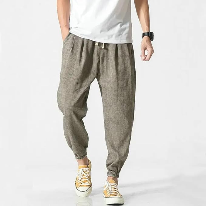 Pantalon en Lin Homme - ModestFlow™ - Gris