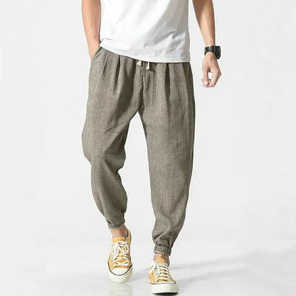 Pantalon en Lin Homme - ModestFlow™ - Gris