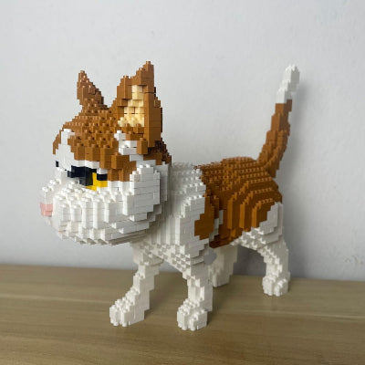 Bloc de Construction - BrickPets™ - Chat Orange
