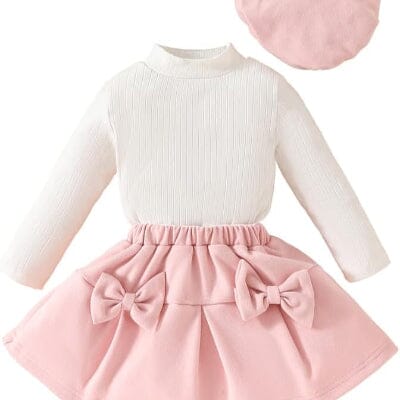 Ensemble Fille - FestiveCharm™ - Rose Dragée