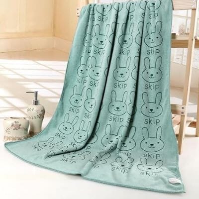 Serviette Microfibre - PetTowel™ - Lapin Vert Menthe