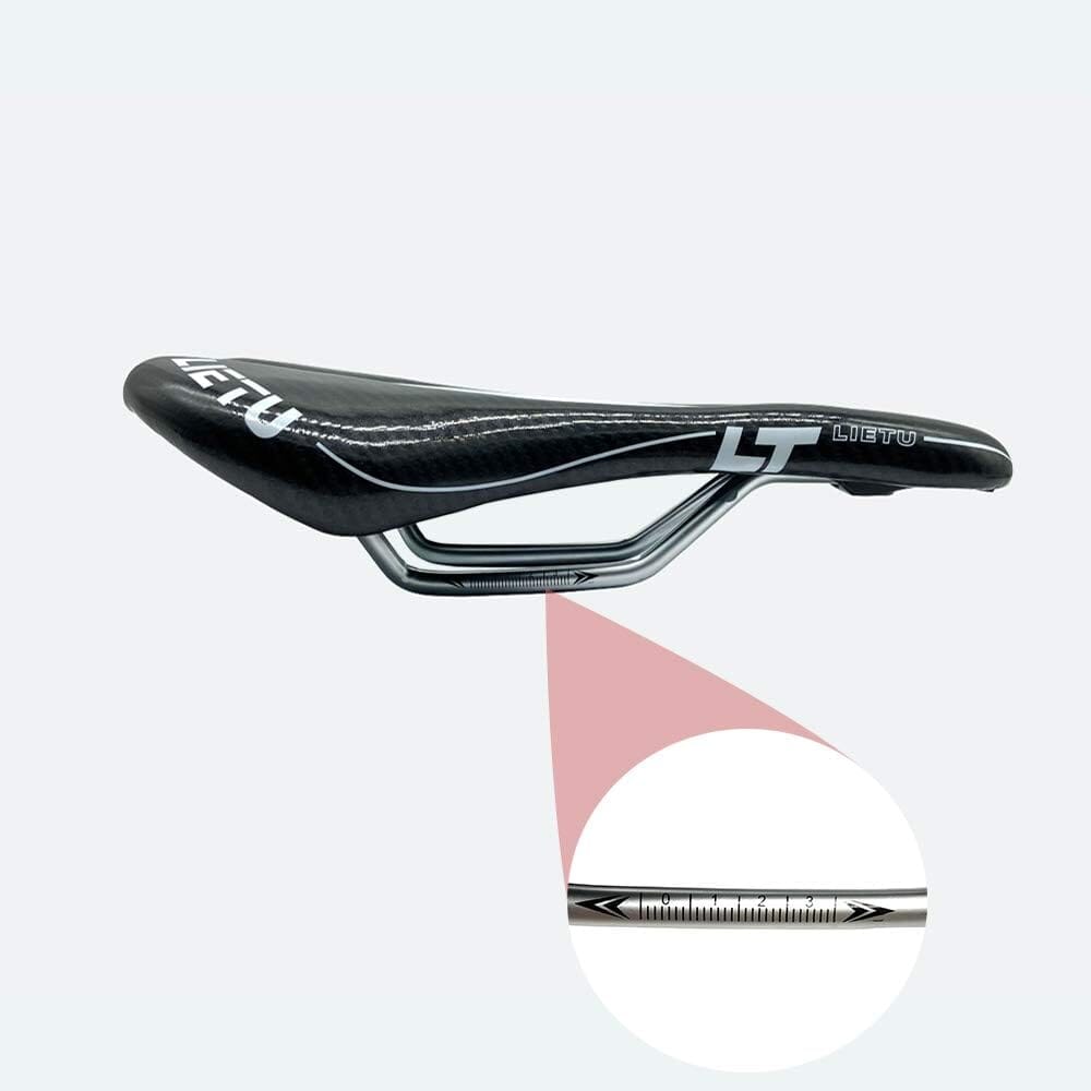 Selle de Vélo - BicycleSaddle™ - Fibre de carbone Blanc