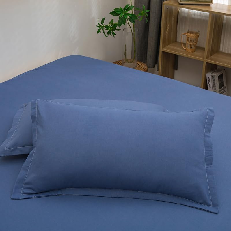 Drap Housse - LinoSoftSheet™ - Bleu Marine