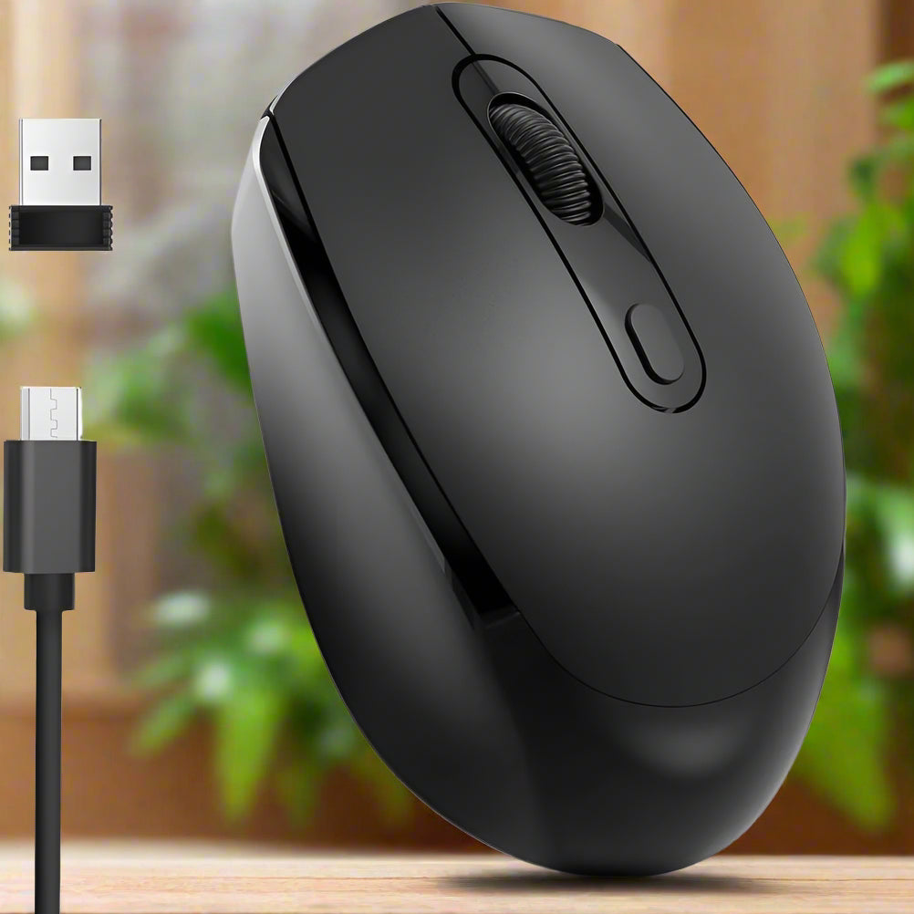 Souris Ergonomique Sans Fil - ErgoSilent™ - Noir