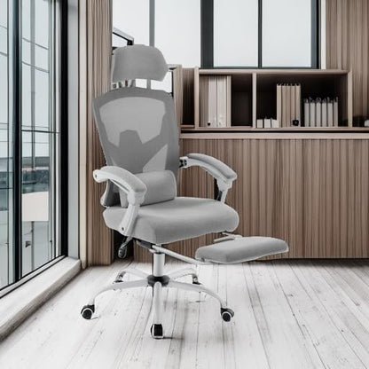 Chaise Ergonomique - ZenPosture™ - Gris