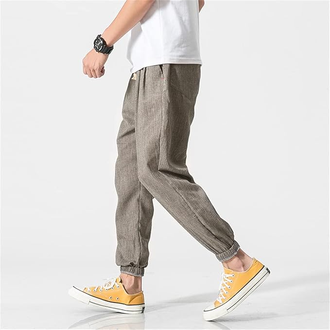 Pantalon en Lin Homme - ModestFlow™ - Gris