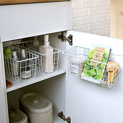 Rangement Mural - ClutterGrid™ - Panier Rectangle Blanc