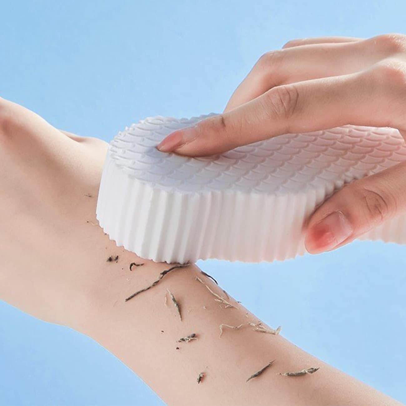 Brosse pour le Corps - MagicBodySponge™ - Blanc