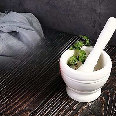 Mortier cuisine - ResinMortar&Pestle™ - Blanc