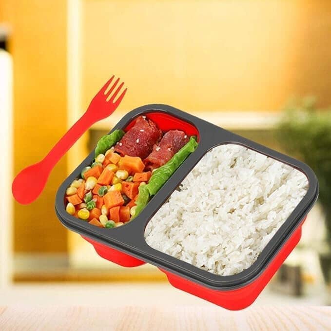 Boite de Conservation Alimentaire - CollapsibleLunchBox™ - Rouge