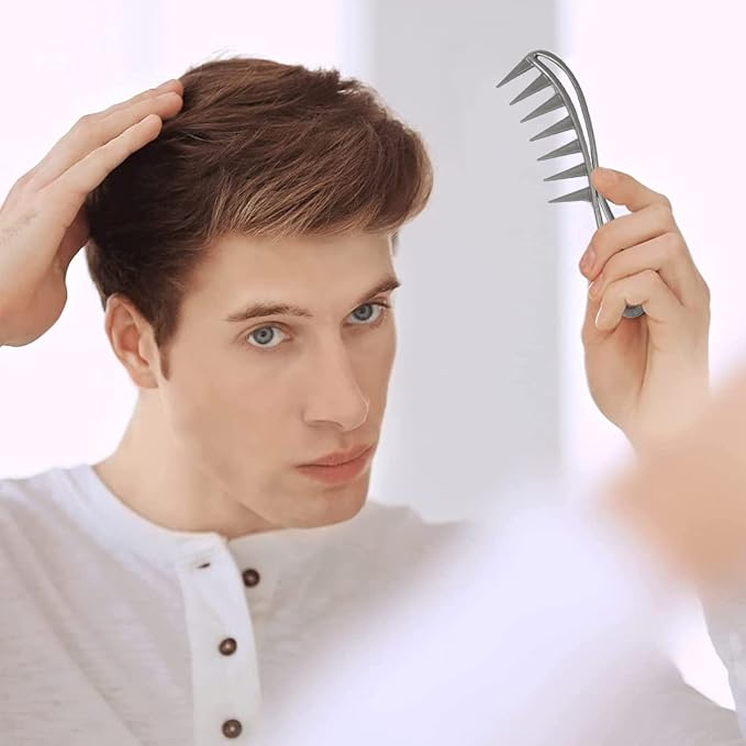 Peigne Afro - WaveFlex Comb™ - Argenté