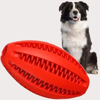 Jouet Interactif pour Chien - ChewBounceBall™ - Rouge