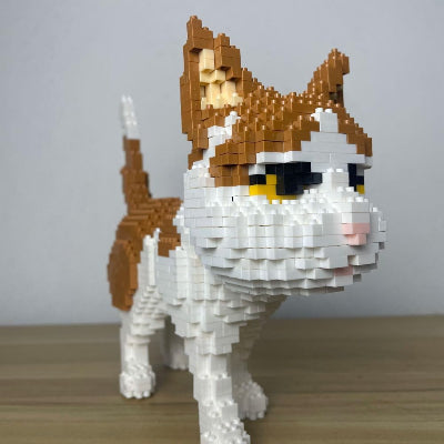 Bloc de Construction - BrickPets™ - Chat Orange