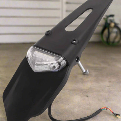 Garde Boue - MotorcycleRearFender™ - Blanc Noir