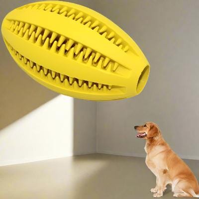 Jouet Interactif pour Chien - ChewBounceBall™ - Jaune