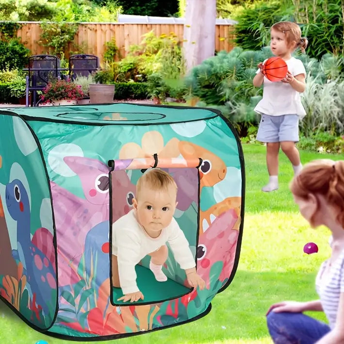 Tente de Jeu Enfant - TenteMagik™ - Tente Dinosore Vert Eau
