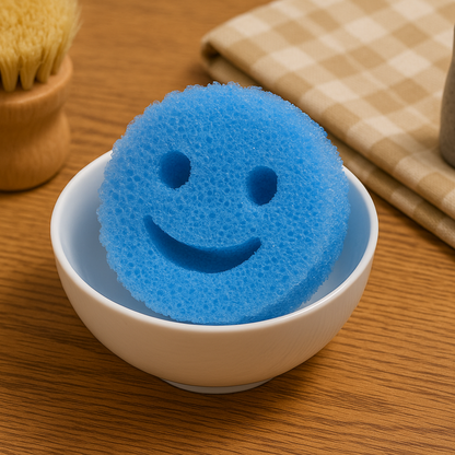 Eponge Smiley - SpongeJoy™ - Bleu